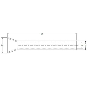 Burndy Uninsulated Bootlace Ferrules 4/0 AWG