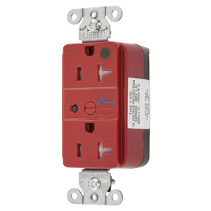 Hubbell Wiring Straight Blade Decorator Duplex Receptacles