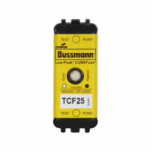 Eaton Bussmann TCF Low-Peak CUBEFuse Series Indicating Time Delay Class CF Fuses