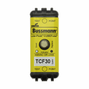 Eaton Bussmann TCF Low-Peak CUBEFuse Series Indicating Time Delay Class CF Fuses