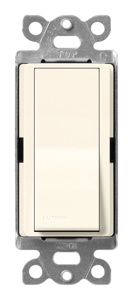 Lutron 4-Way, DPST Rocker Light Switches 15 A 120/277 V Satin Colors® Biscuit