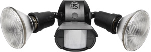 RAB Lighting GT500 Gotcha Series Twin-head Floodlights with Motion Sensor 300 W PAR38