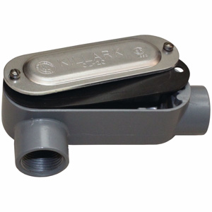 Hubbell-Killark Electric Duraloy 5 Type LR <em class="search-results-highlight">Conduit</em> Bodies Aluminum (Copper-free) 2 in Cover, Gasket Included