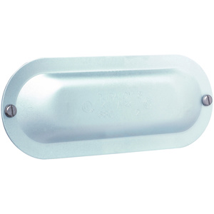 Hubbell-Killark Electric Duraloy Form 8 Series Conduit Body Covers 1 in Stamped Steel Natural