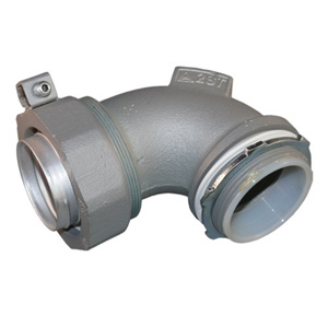 Appleton Emerson STB-L Series 90 Degree Liquidtight Grounding Connectors Insulated 1-1/4 in Compression x Threaded Malleable Iron