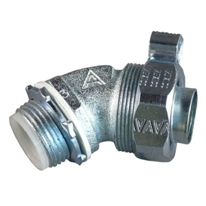 Appleton Emerson STB-L Series 45 Degree Liquidtight Grounding Connectors Insulated 3/4 in Compression x Threaded Malleable Iron