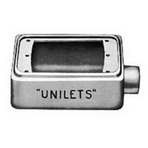 Appleton Emerson UNILETS™ FD-1 Cast Device Boxes Malleable Iron FD Box 25.00 in³