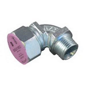 Appleton Emerson CG Series Liquidtight Strain Relief 90 Degree Cord Connectors 1/2 in Steel 0.250 - 0.375 in