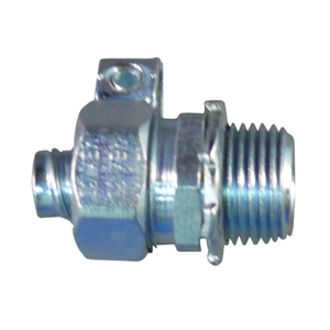 Appleton Emerson ST Series Straight Liquidtight Grounding Connectors Non-insulated 1/2 in Compression x Threaded Steel