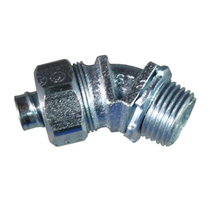 Appleton Emerson ST Series 45 Degree <em class="search-results-highlight">Liquidtight</em> Connectors Non-insulated 3/8 in Compression x Threaded Malleable Iron