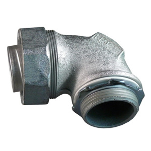 Appleton Emerson ST Series 90 Degree Liquidtight Connectors Non-insulated 1-1/4 in Compression x Threaded Malleable Iron