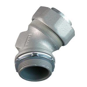 Appleton Emerson ST Series 45 Degree <em class="search-results-highlight">Liquidtight</em> Connectors Non-insulated 4 in Compression x Threaded Malleable Iron