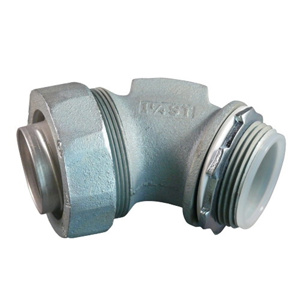 Appleton Emerson STB Series 45 Degree Liquidtight Connectors Insulated 3 in Compression x Threaded Malleable Iron