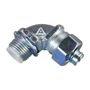 Appleton Emerson STB Series 90 Degree Liquidtight Connectors Insulated 3/8 in Compression x Threaded Malleable Iron