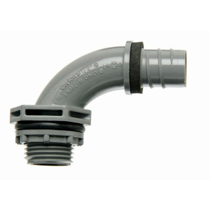 ABB Thomas & Betts LN20 Carflex Series 90 Degree Nonmetallic <em class="search-results-highlight">Liquidtight</em> Connectors Non-insulated 1/2 in Threaded x Push-in PVC