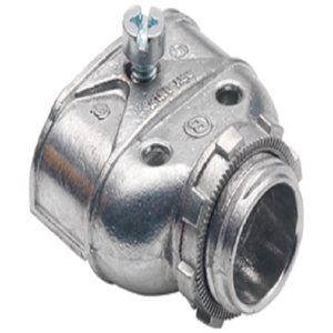 NSI Industries Bridgeport Fittings Straight Saddle Squeeze Flex Duplex Connectors 1/2 in Zinc Die Cast Non-insulated