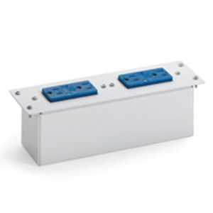 Leviton AC Power Surge Protective Module with Duplex Receptacles 15 A 120 V 2P3W 5-15R Blue