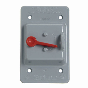 Thomas & Betts E98 Series Weatherproof Outlet Box Covers 4-3/4 in x 3 in Polycarbonate Gray