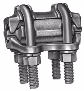 Hubbell Power LCU10 Series Parallel Groove Aluminum Two U-bolts Aluminum