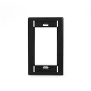 Leviton Standard Multimedia Faceplates 1 Gang Black ABS Plastic Box