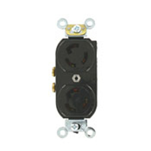 Leviton 4000 Series Locking Duplex Receptacles 15 A 125 V 2P3W L5-15R