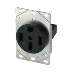 Eaton Wiring Devices 5754N Series Single Receptacles 50 A 125 V 3P4W 14-50R Industrial Black