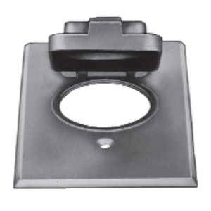 ABB Thomas & Betts Weatherproof Outlet Box Covers Single Receptacle 2.156 in 1 Gang Gray