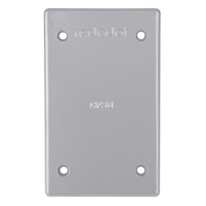 ABB Thomas & Betts Weatherproof Outlet Box Covers Blank 1 Gang Gray
