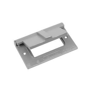 ABB Thomas & Betts Dry-Tite® CCG Series Weatherproof Outlet Box Covers Aluminum Die Cast 1 Gang Silver