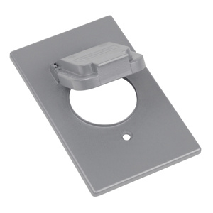 ABB Thomas & Betts Dry-Tite® CCS Series Weatherproof Outlet Box Covers Aluminum Die Cast 1 Gang Silver