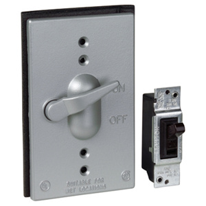 ABB Thomas & Betts Dry-Tite® CCT Series Weatherproof Outlet Box Covers Aluminum Die Cast 1 Gang Silver