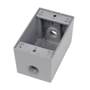 ABB Thomas & Betts Red Dot IH Series Single Gang Weatherproof Outlet Boxes 2-5/8 in Metallic 1 Gang 1 in