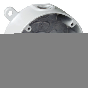 ABB Thomas & Betts Weatherproof Round Outlet Boxes 1-5/8 in Metallic 1/2 in 5 Hub