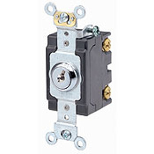 Leviton SPST Keyed/Locking Toggle Light Switches 20 A 120/277 V