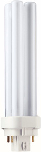Philips  Double Twin Tube (DTT) Compact Fluorescent Lamps 18 W 4-pin (G24q-2) 3500 K Dimmable 82 CRI 1200 lm