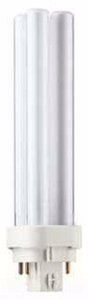 Philips  Double Twin Tube (DTT) Compact Fluorescent Lamps 18 W 4-pin (G24q-2) 4100 K Dimmable 82 CRI 1200 lm