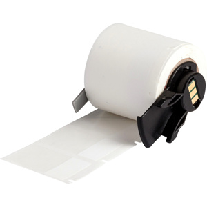 Brady Self-laminating Self-extinguishing Tedlar Wire and Cable Labels 1.50 in H x 1 in W Polyvinylflouride Clear/White