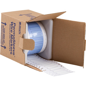 Brady PermaSleeve Wire and Cable Labels Heat-shrink Polyolefin White