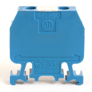 Rockwell Automation 1492-HM3 H Series NEMA / IEC Style Finger Safe Terminal Blocks Screw #22 to #8 AWG