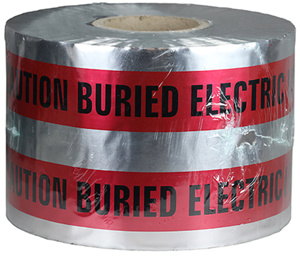 Dottie Buried Electric Line Detectable Tape 1000 ft 6 in Caution- Buried Electric Line Below
