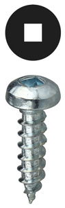 Dottie Carbon Steel Square Pan Head Sheet Metal Screws 15 TPI #8 1 in Zinc-plated