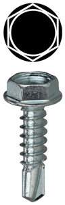 Dottie Carbon Steel Hex Washer Head Self-drilling Screws 18 TPI #8 3/4 in Zinc-plated