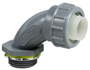 Dottie NLT Series 90 Degree Nonmetallic <em class="search-results-highlight">Liquidtight</em> Connectors Non-insulated 1/2  in Compression x Threaded Nylon