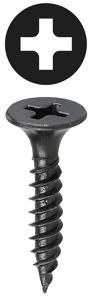 Dottie Carbon Steel Phillips/Slotted Bugle Head Drywall Screws 18 tpi #6 1 in Black Oxide Bugle