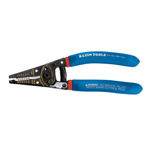 Klein Tools Cable Cutter & Strippers 30 - 20 AWG Solid, 32 - 22 AWG Stranded Blue/Red Straight
