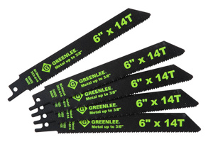 Emerson Greenlee 353 Straight Reciprocating Saw Blades 14 TPI 6 in Straight Back