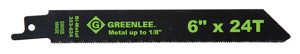 Emerson Greenlee 353 Straight Reciprocating Saw Blades 24 TPI 6 in Straight Back