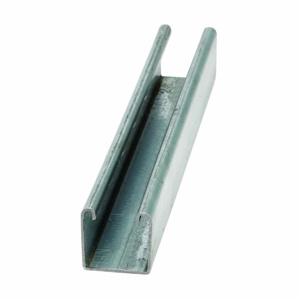 Eaton B-Line B24 Series Solid Strut Channels 1-5/8" x 1-5/8" Single, Solid Pre-galvanized