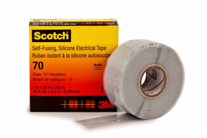 3M Self-fusing Silicone Rubber Electrical Tape 1 in 30 ft