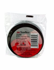 3M 2155 Series Rubber Splicing Tape 3/4 in x 22 ft 30 mil Black